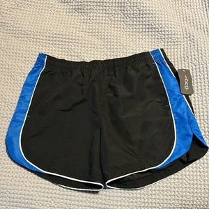 Black athletic shorts